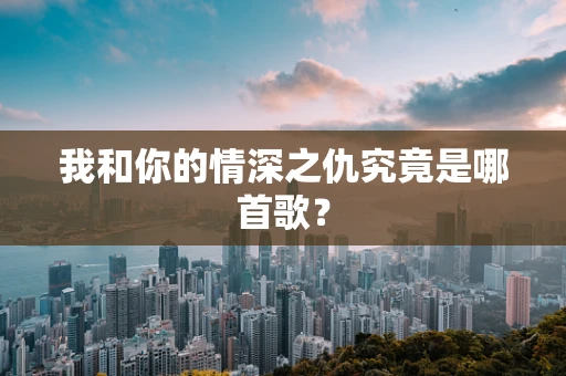 我和你的情深之仇究竟是哪首歌？