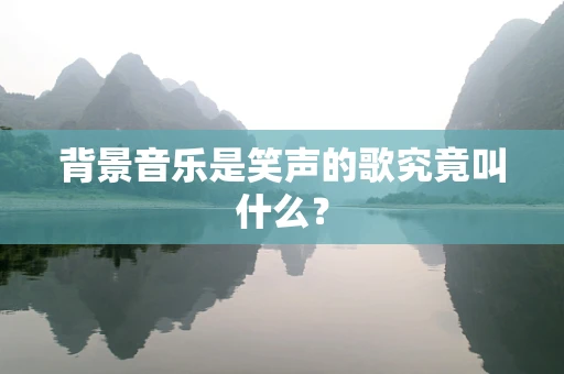 背景音乐是笑声的歌究竟叫什么？